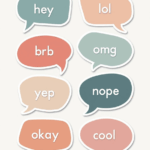 Chat Bubbles  - Sticker Sheet v12